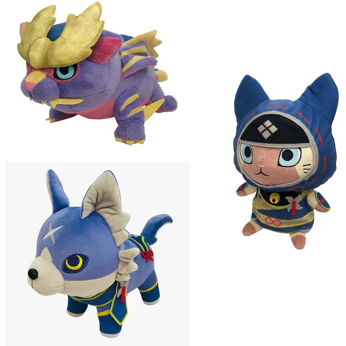 CAPCOM Monster Hunter Rise Plush Collection (Re-run) 3 CAPCOM Monster Hunter Rise Plush Collection (Re-run)