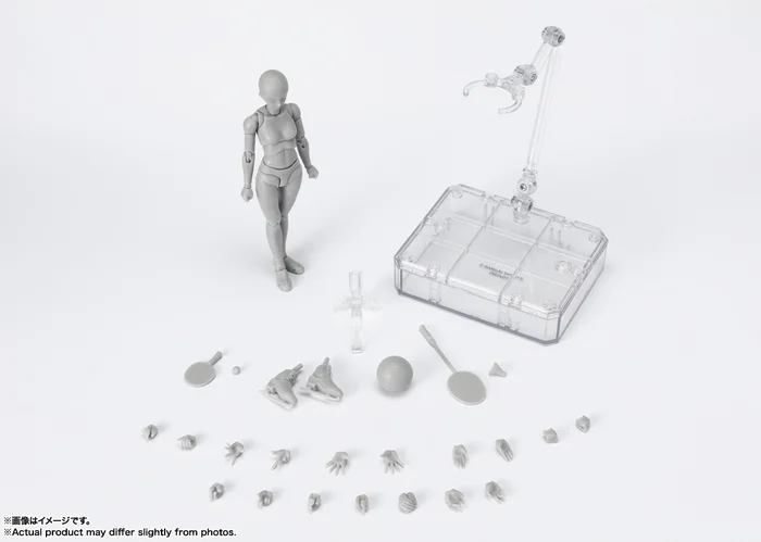 Bandai S.H.Figuarts Body-chan Sports Edition DX Set: Gray Color Ver. 4 Bandai S.H.Figuarts Body-chan Sports Edition DX Set: Gray Color Ver. - Image 2