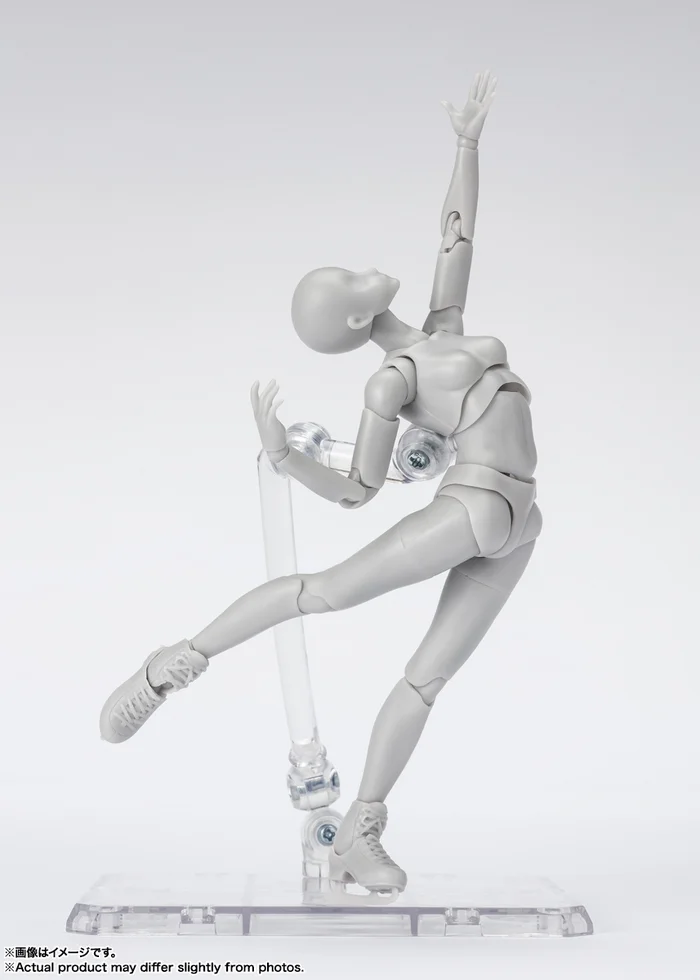 Bandai S.H.Figuarts Body-chan Sports Edition DX Set: Gray Color Ver. 6 Bandai S.H.Figuarts Body-chan Sports Edition DX Set: Gray Color Ver. - Image 4