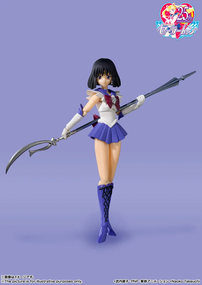 Bandai S.H.Figuarts Pretty Guardian Sailor Moon R Sailor Saturn Animation Color Edition 4 Bandai S.H.Figuarts Pretty Guardian Sailor Moon R Sailor Saturn Animation Color Edition - Image 2