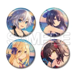 KADOKAWA Date A Live -Resting- Four Pin Badge Set