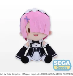 Fuwapuchi Re:Zero -Starting Life In Another World- Ram Large Plush