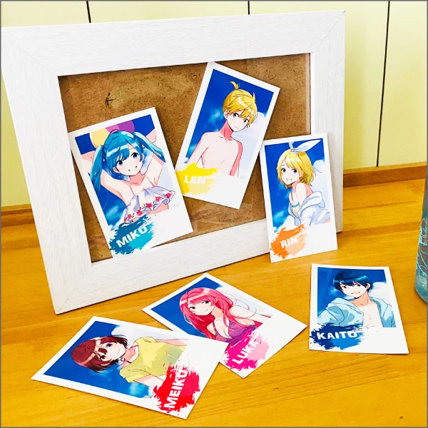 Hatsune Miku Summer Party Polaroid-Style Card Set 5 Hatsune Miku Summer Party Polaroid-Style Card Set - Image 3