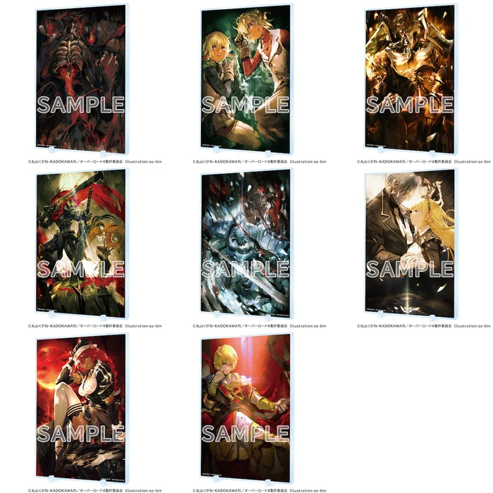KADOKAWA Overlord IV Acrylic Panel Collection 3 KADOKAWA Overlord IV Acrylic Panel Collection
