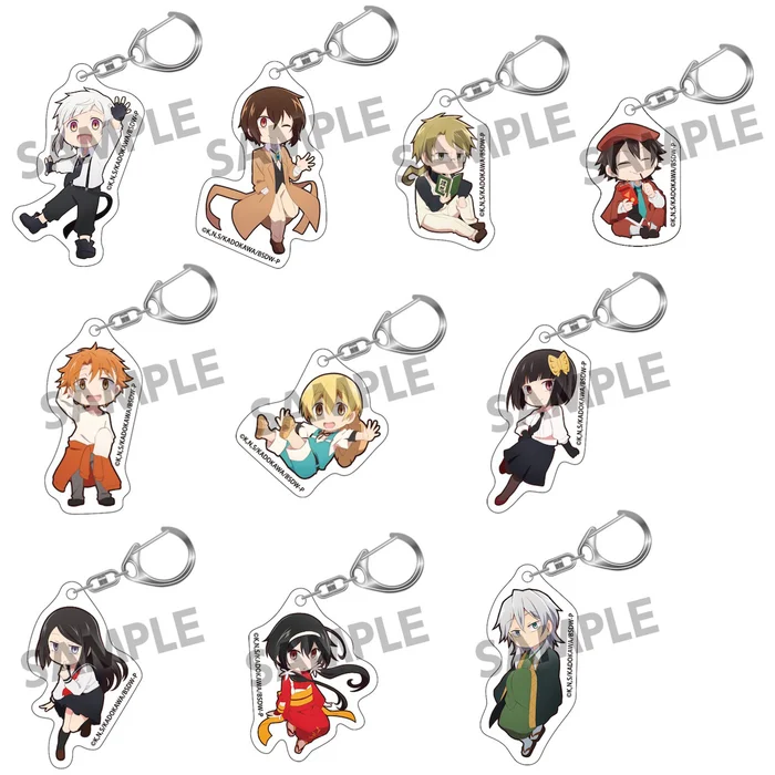 Bungo Stray Dogs Wan! Acrylic Keychain Collection Vol. 1 3 Bungo Stray Dogs Wan! Acrylic Keychain Collection Vol. 1