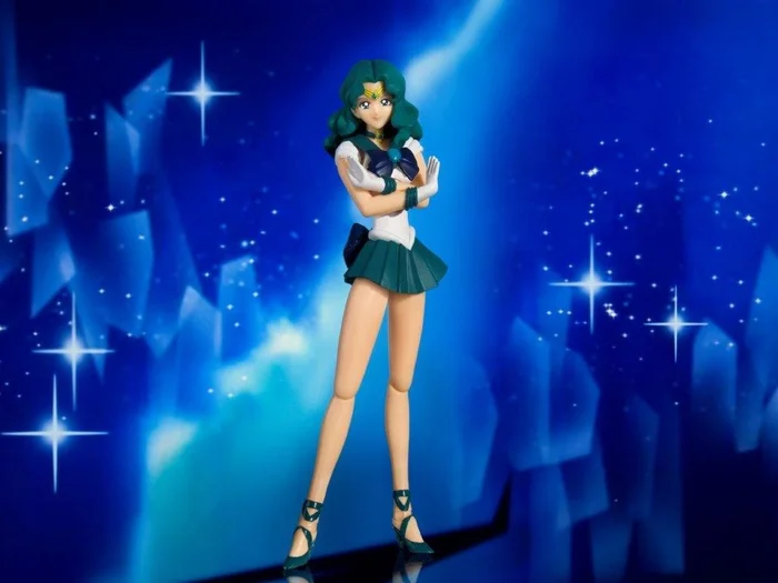 Bandai S.H.Figuarts Pretty Guardian Sailor Moon Sailor Neptune: Animation Color Edition 4 Bandai S.H.Figuarts Pretty Guardian Sailor Moon Sailor Neptune: Animation Color Edition - Image 2